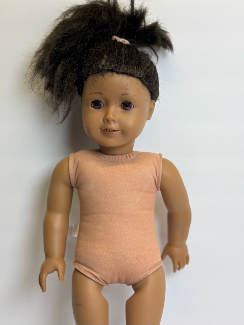American Girl Doll 2012 Tan Skin Brown Eyes Brown Hair Factory Variant Rare Read